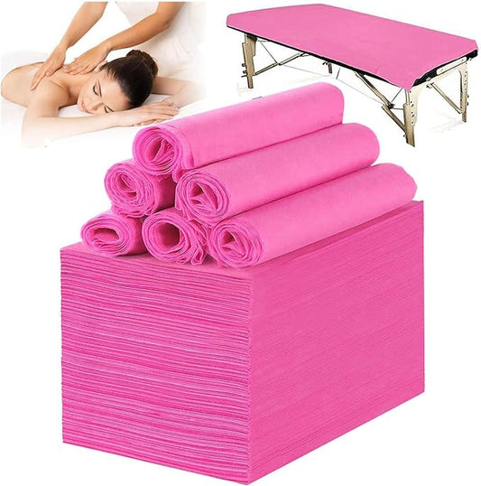 100 PCS Disposable Massage Table Sheets Spa Bed Covers 71"x31" -Non Woven by SHENKUAI