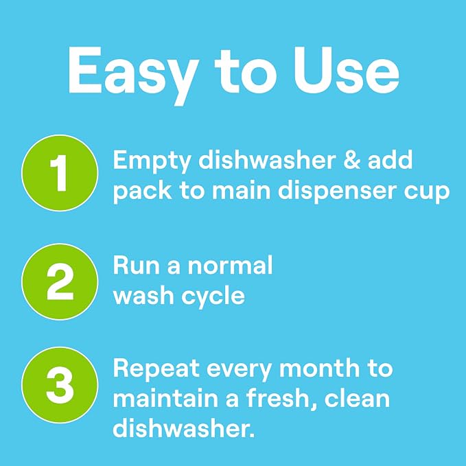 Seventh Generation Dishwasher Cleaning Packs 6 Count Free & Clear Removes - Image 7