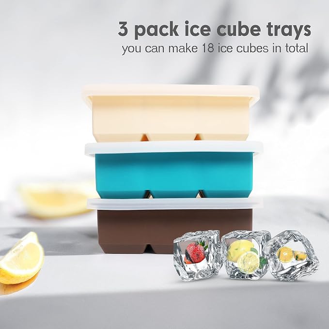 Silicone Ice Cube Trays 3 Pack - Image 5