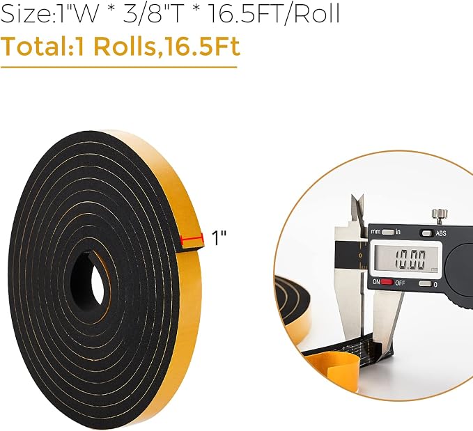 16.5 Feet Weather Stripping Door Seal, Window Insulation - Image 3
