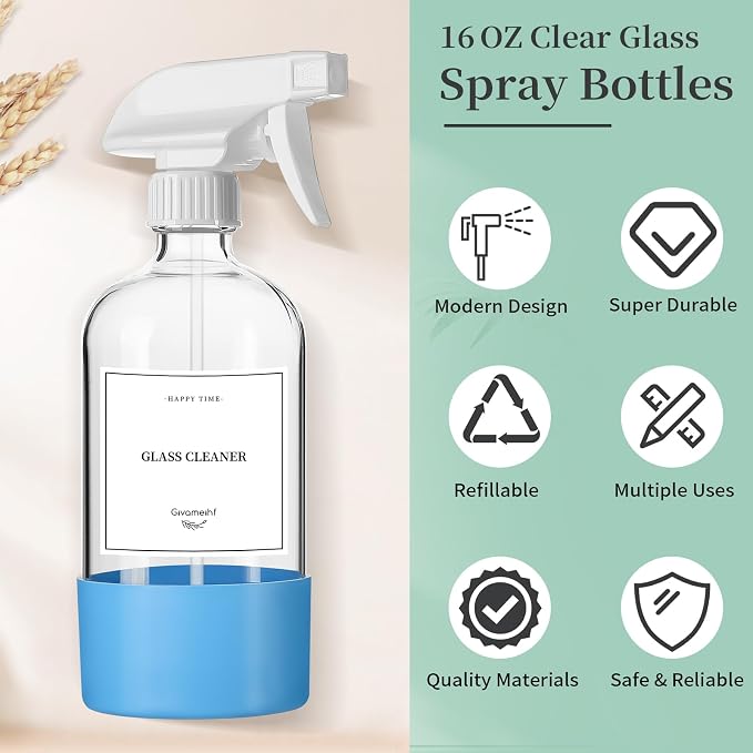 2 Pack Glass Spray Bottles - Image 7