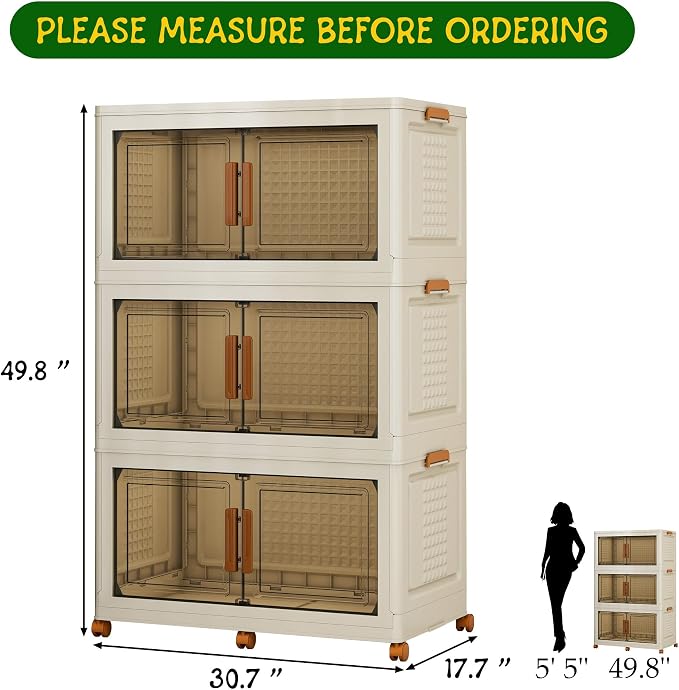 3 Tier Extra Large Stackable Storage Bins - Image 4