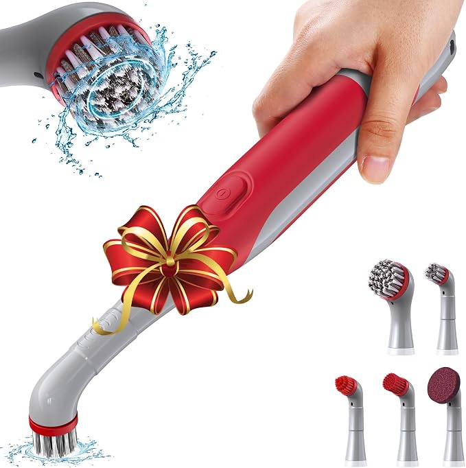 Sweepulire Electric Grout Brush, Battery Operated Power Scrubber by Sweepulire