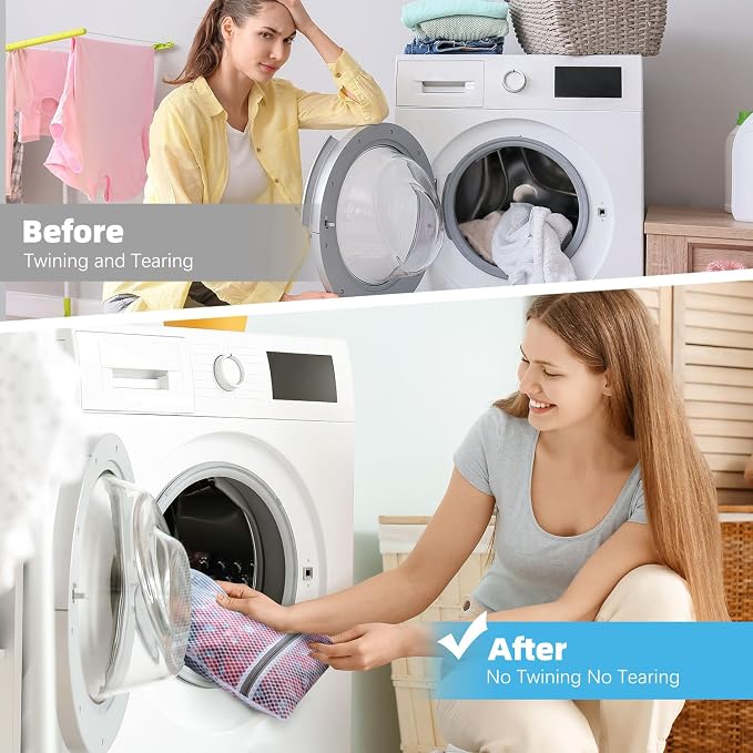 6-Pack Honeycomb Mesh Laundry Bags - Image 5