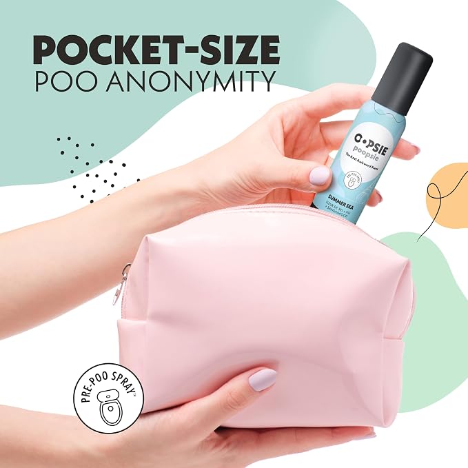 OOPSIE POOPSIE - Summer Sea - Before & After You Go Toilet Spray 2oz - Portable - Image 4