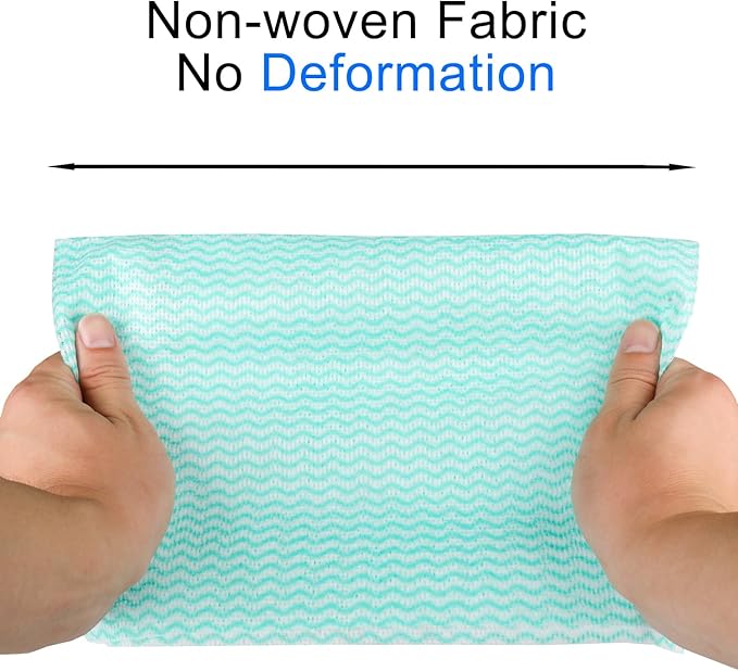 100 Count Disposable Cleaning Towels and Dish Cloths, Super Absorbent Dishcloths - Image 4