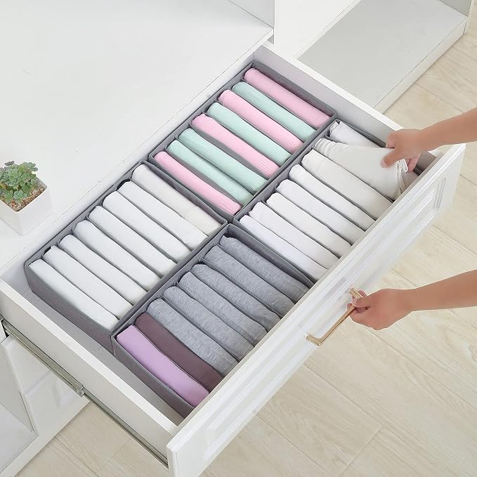 Qozary 4 Pack Drawer Organizers - Image 6