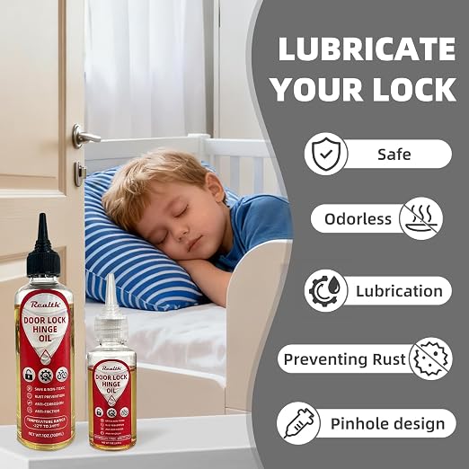 Realth Squeaky Door Hinges Lubricant -Garage Door Lube - Image 2