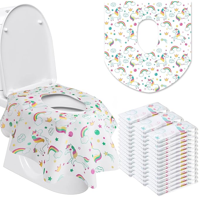50 Packs Disposable Toilet Seat Covers Extra Large Individually Wrapped by Reginary
