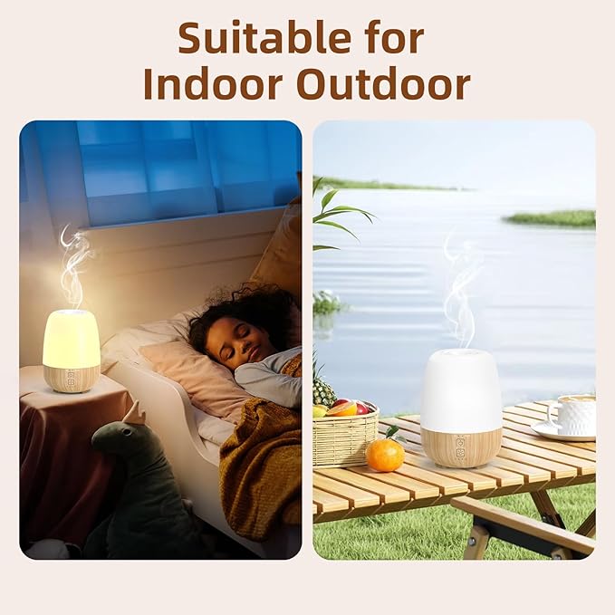 150ML Cordless Essential Oil Diffuser, Built-in 6000mAH Rechargeable Battery - Image 6