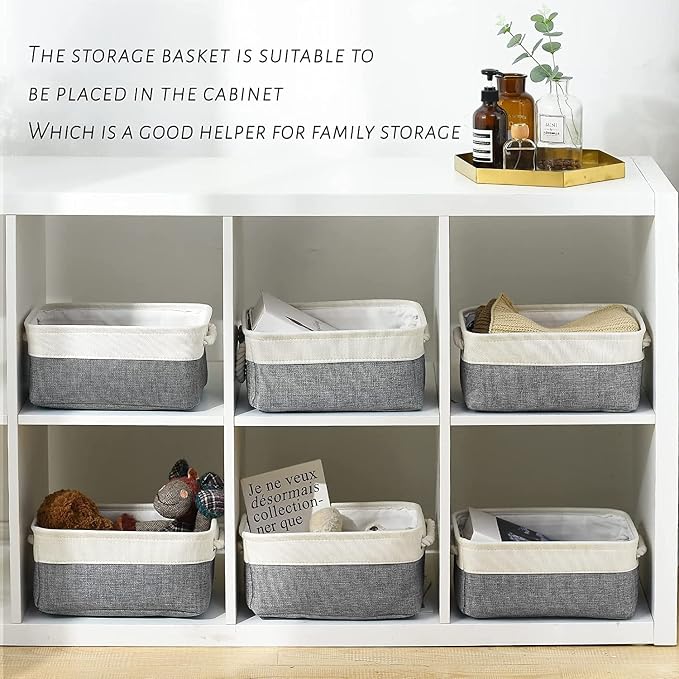 Fabric Storage Bins 12x8x5 inch - Image 4