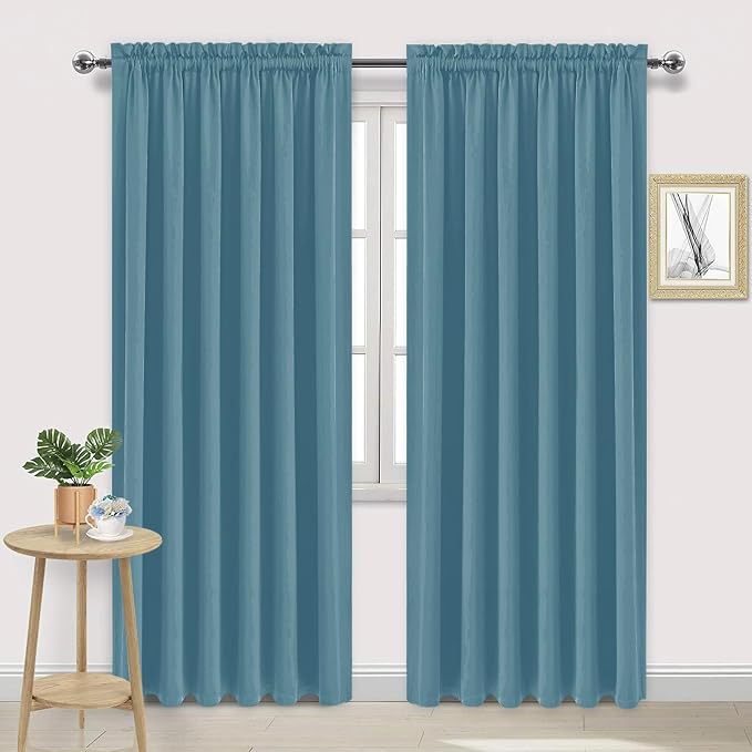 DWCN Blackout Curtains for Living Room Thermal Insulated, Energy Saving & Noise by DWCN