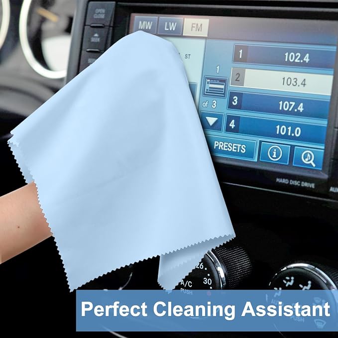 Frienda 12 Pack Large Microfiber Glass Cleaning Cloths 12 x 12 Inch Oversized - Image 3