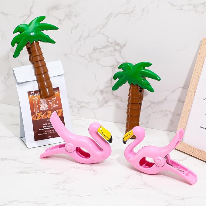 4 Pieces Beach Towel Clip Jumbo Size Chair Clips Towel Holder Clothes Pegs - Image 7