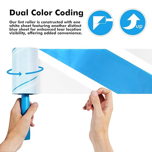 Lint Rollers for Pet Hair Extra Sticky, 1200 Sheets Mega Value Set Lint Rollers - Image 2
