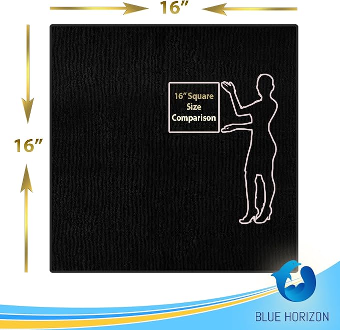 Blue Horizon Microfiber Cleaning Towels, Ultra Soft Plush Wash-Cloths, - Image 4