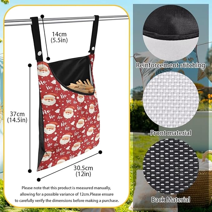 Clothespin Bag with Hanging Rope - Image 6