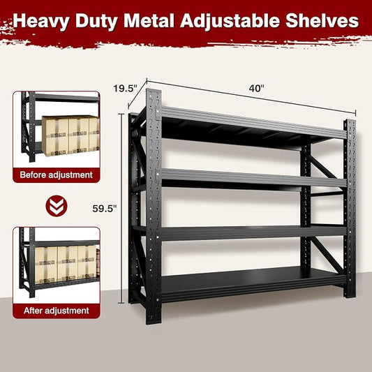3000LBS Metal Steel Storage Shelves - Image 2