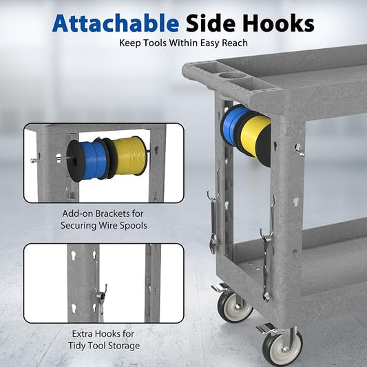 Heavy Duty Rolling Utility Cart - Image 2