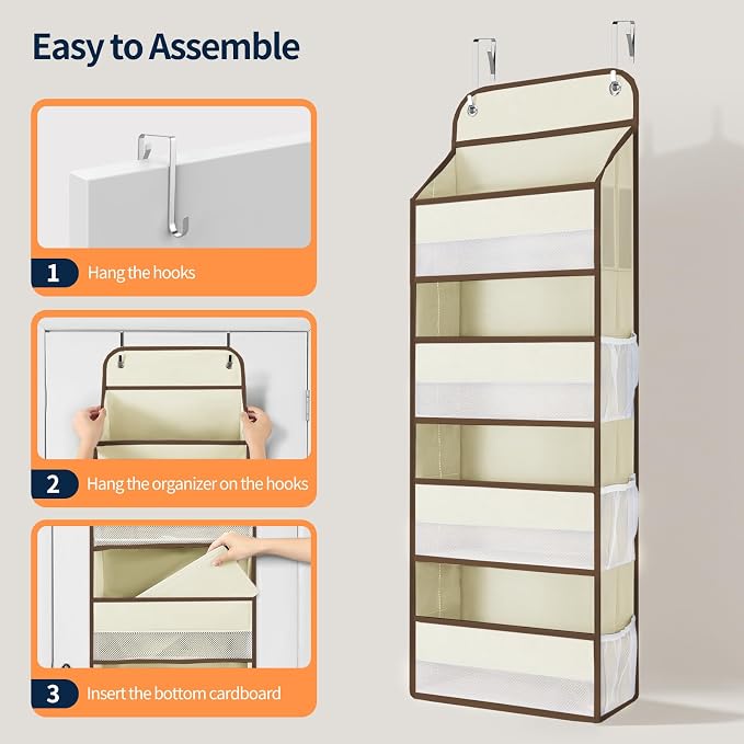 Yecaye Over The Door Organizer, Heavy Duty Hanging Organizers and Storage - Image 9