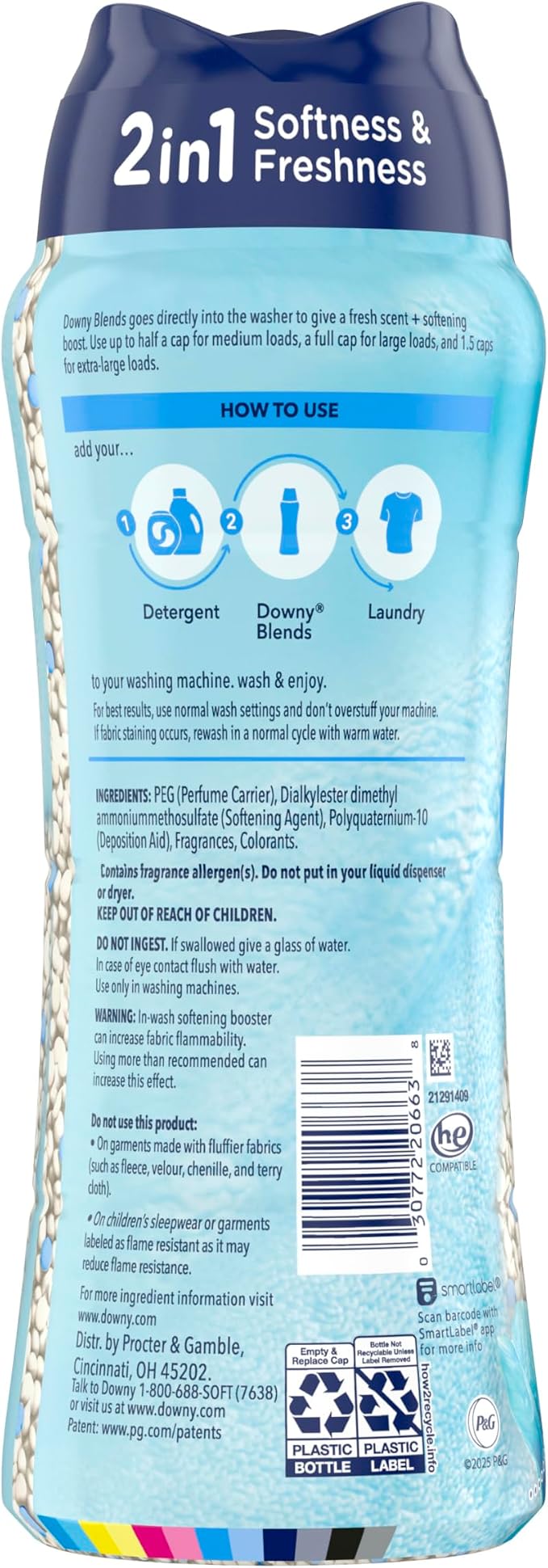 Downy Blends In-Wash Laundry Scent Booster Beads, Meadow Rain Scent, 24.5 OZ - Image 10