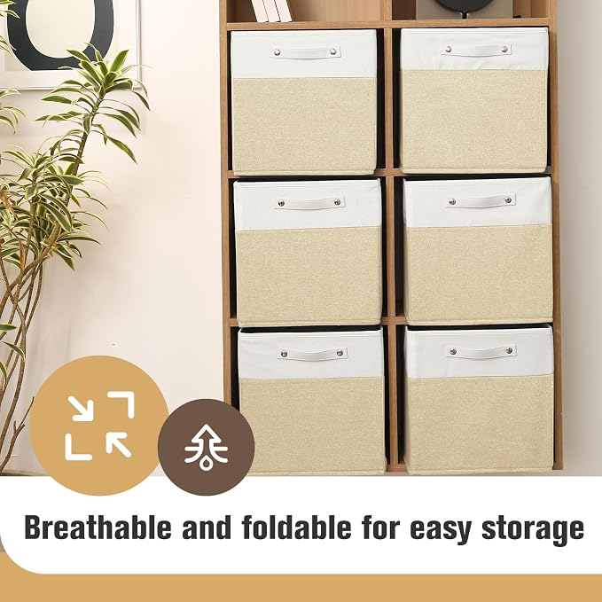 13 x 13 Inch Fine Linen Storage Bins - Image 7