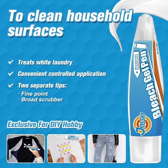 Bleach Pen, Bleach Pen For Clothing, Stain Remover Pen, Mold Stain Remover Gel - Image 3