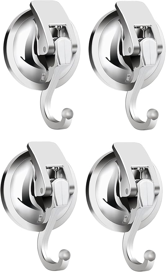 Heavy Duty Vacuum Suction Cup Hooks, 2 Pack by Apkhgtb