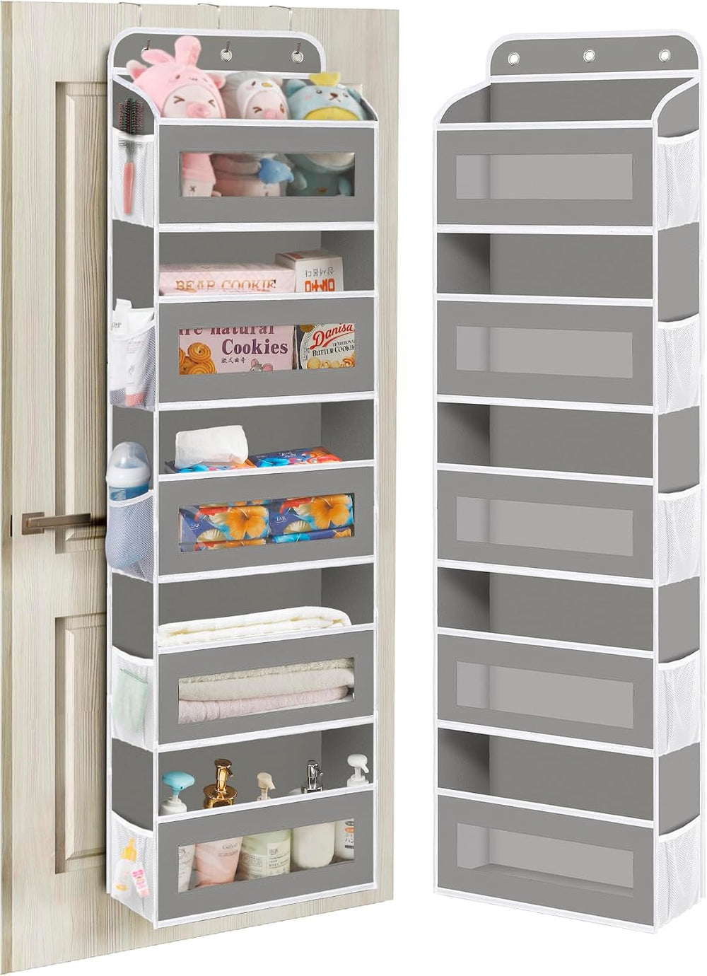 Over The Door Organizer, 5 Shelves Closet Door Hanging Organizer