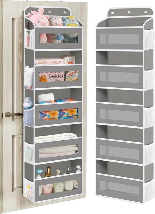 Over The Door Organizer, 5 Shelves Closet Door Hanging Organizer by StrongandOrganizer