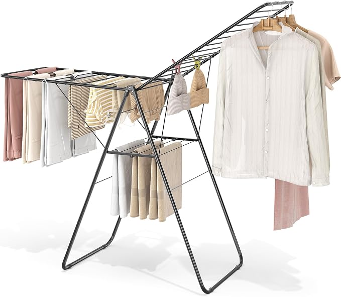 KINGBOARD Clothes Drying Rack Foldable, Drying Rack Clothing by KINGBOARD