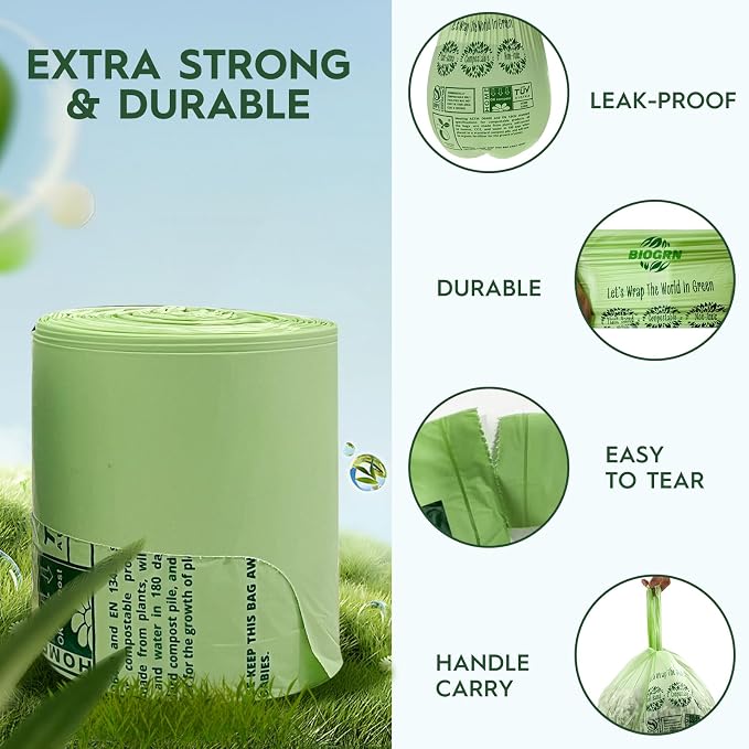 2.6-3 Gallon Compostable Trash Bags - Image 6