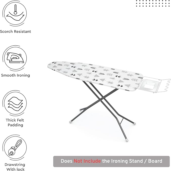 Encasa XO Ironing Board Cover and Pad 42"x14" - Image 3