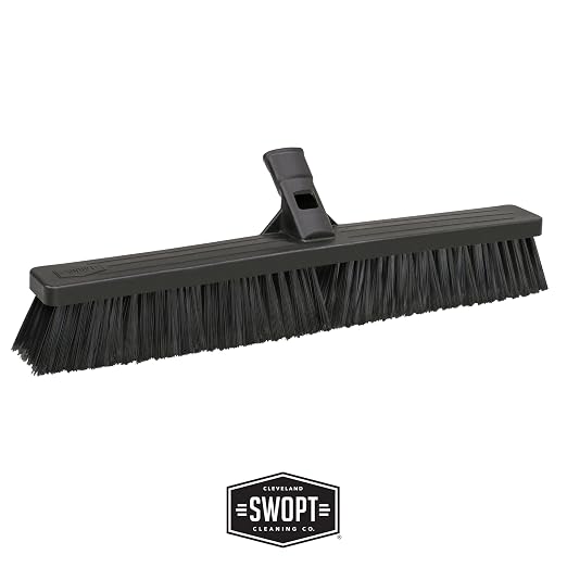 SWOPT 24” Push Broom, Angle Broom + 48” and 60" Steel Handles, Standard Combo — - Image 4