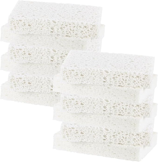 12-Pack Kitchen Sponges, Condense Eco Cellulose Non-Scratch Scrub Heavy Sponge by MMETERXITY