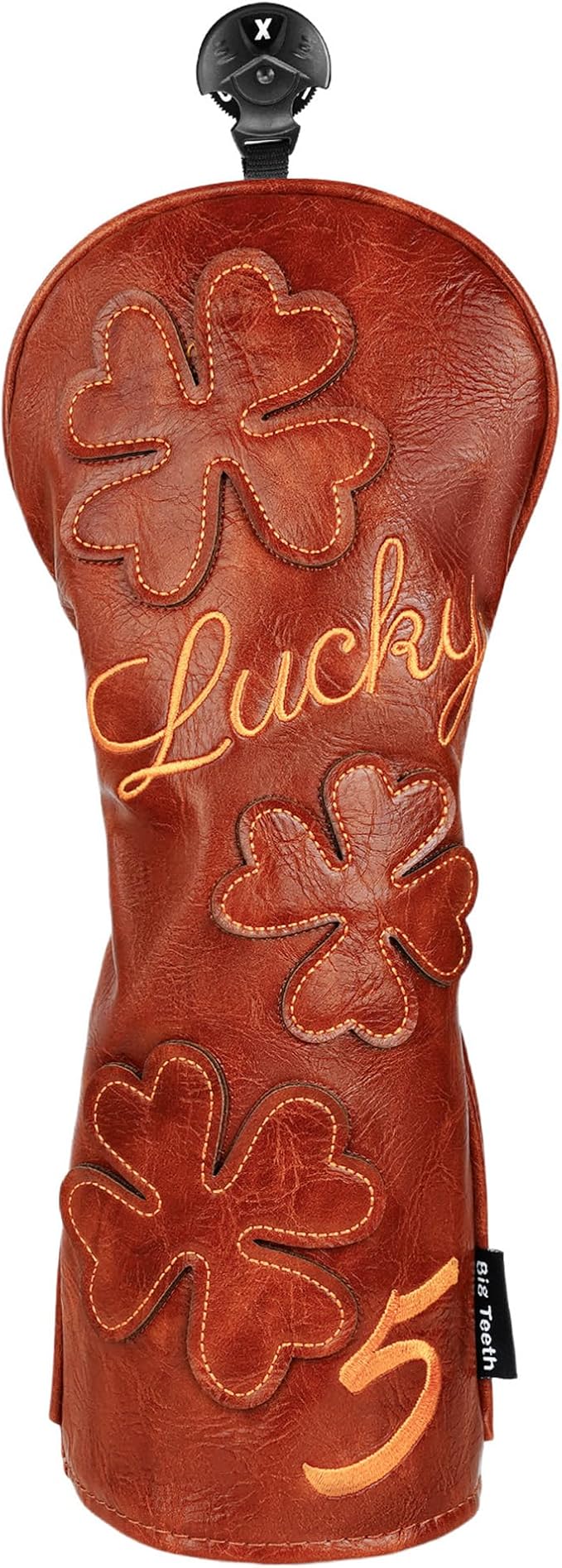Golf Headcovers Golf Club Head Covers Four Leaf Clover Good Luck Charm by BigTeeth