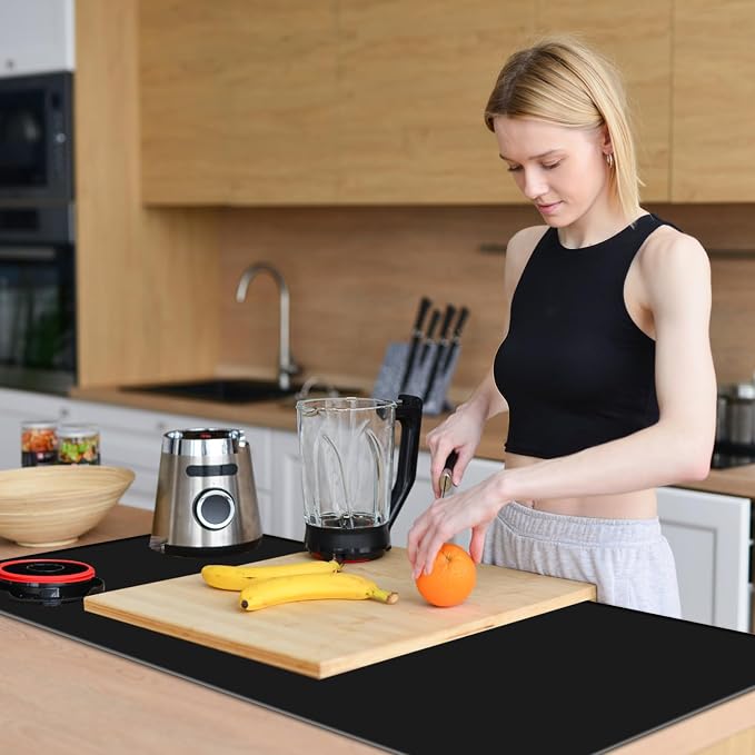 Food Grade Silicone Table Protector Mat 47x24 Inch, Heat Resistant Desk Pad - Image 2