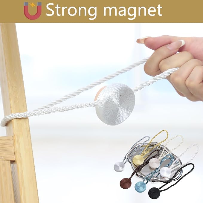 Magnetic Curtain Tiebacks - 12mm Magnetic Tie Backs - Image 3
