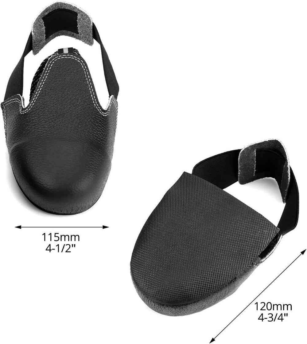 QWORK Steel Toe Cap Safety Overshoes, Anti-Smash Workplace Cover for Men &amp...