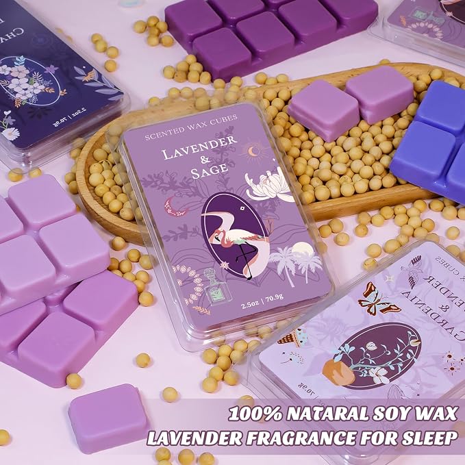 SCENTORINI Wax Melts, Wax Cubes Strong Scent, Long Lasting Lavender Scented - Image 5