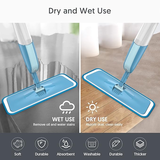 7 Count Reusable Microfiber Mop Pads - Image 3