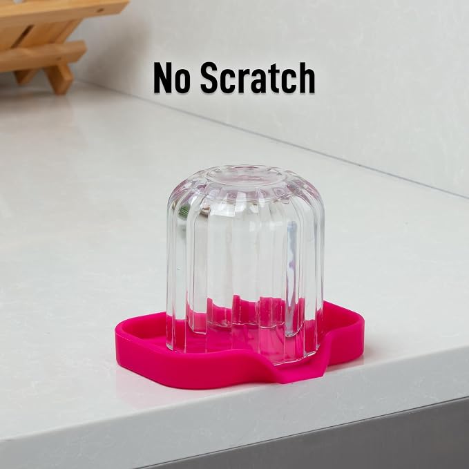 Zulay Kitchen Small Silicone Sponge Holder – Space-Saving Sink Organizer Tray - Image 7