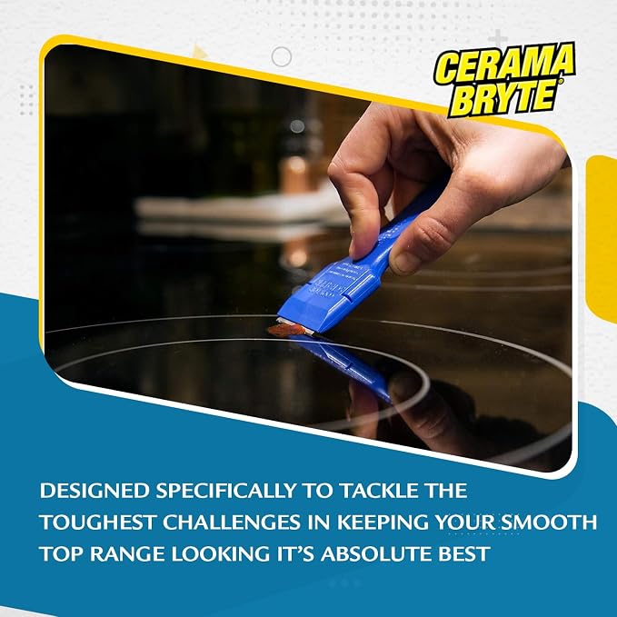Cerama Bryte Glass Cooktop and Stove Top Cleaner Combo Kit - Image 7
