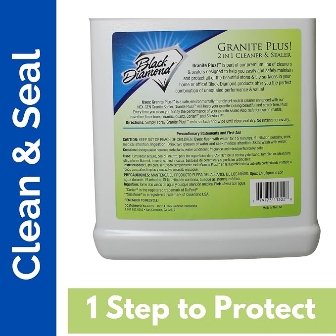 Black Diamond Stoneworks GRANITE PLUS! 2 in 1 Cleaner & Sealer - Image 7