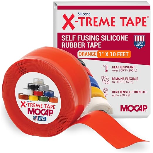 X-Treme Tape MOCAP Heavy Duty Electrical Tape, Self-Fusing Silicone Rubber by MOCAP