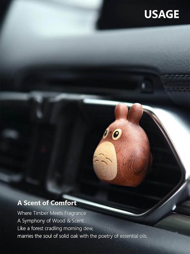 Handmade wooden Car Diffuser for Essential Oils and Refillable Air Freshener - Image 6
