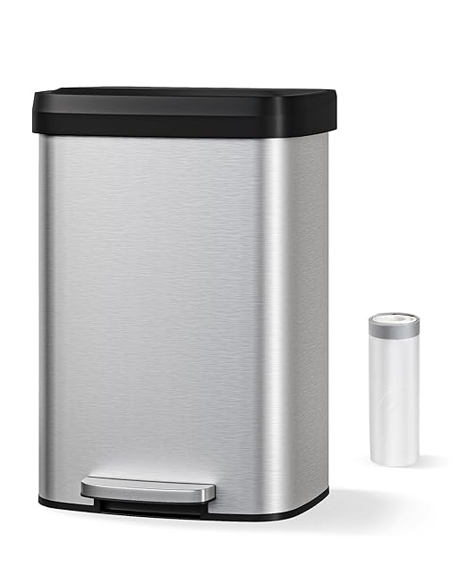Garvee 13 Gallon / 50 L Stainless Steel Trash Can - Image 7