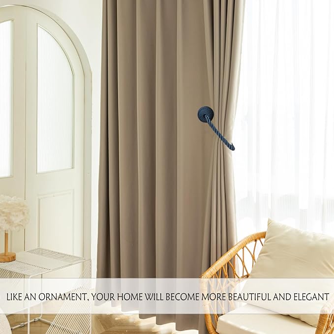 Magnetic Curtain Tiebacks Rope Curtain Tie Backs - Image 6