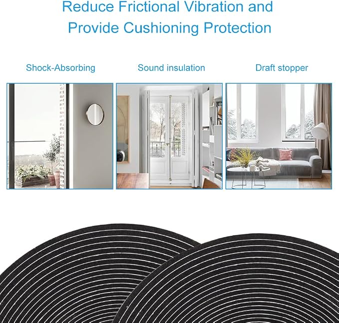 Seal Foam Tape, 1/4 Inch W x 1/16 Inch T Weather Stripping - Image 5