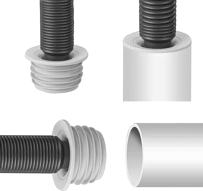 Pack of 2 Washing Machine Hose Sealing Rings, Strainer Drain Pipe Silicone - Image 5